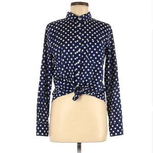 J.Crew Factory Store Navy Blue Button Up